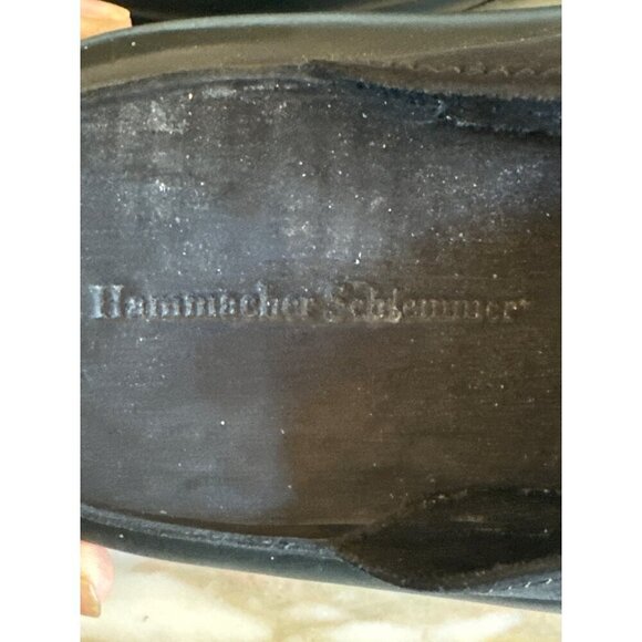 Hammacher Schlemmer Mens Leather Slip-On Shoes Size 46 - Picture 4 of 6